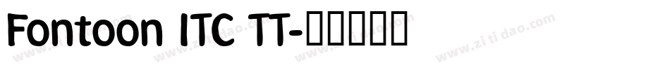 Fontoon ITC TT字体转换